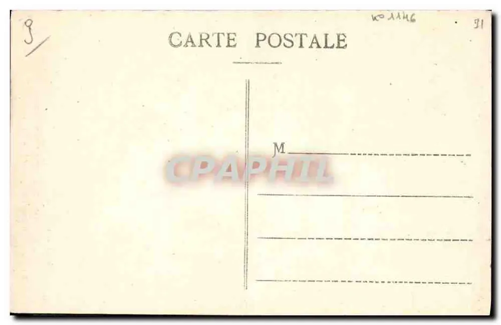 Montceau-les-Mines — Abstieg eines Pferdes in die Mine (3. Phase) — G. Courcol, Verlag - Rückseite