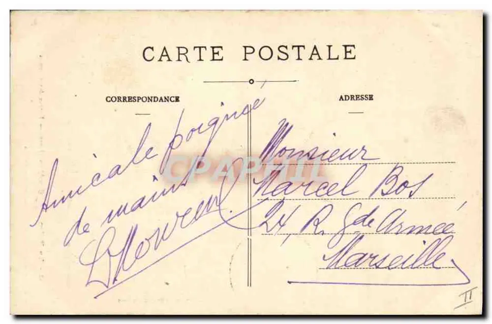 La Balme-les-Grottes (Isère) — Eingang zu den Höhlen — H. Bonhomme, neuer Concessionär der Höhlen - Rückseite