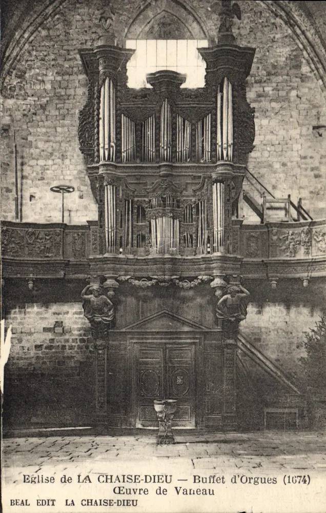 Kirche von La Chaise-Dieu — Orgelgehäuse (1674) — Verlag BEAL - Vorderseite