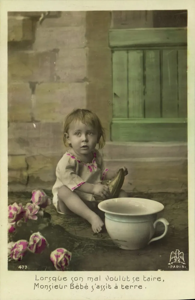 Herr Baby setzte sich auf den Boden — Paris — Verlag Paris, Nr. 477 - Vorderseite