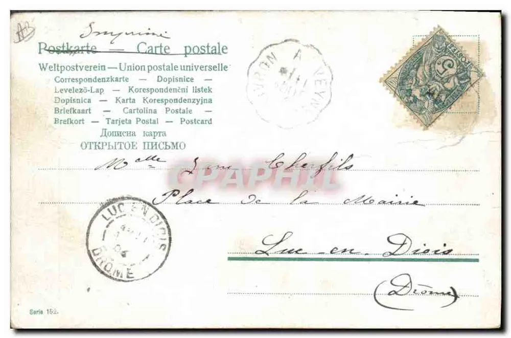Kinder in der Klasse — Serie 152 — Universal Postal Union - Rückseite