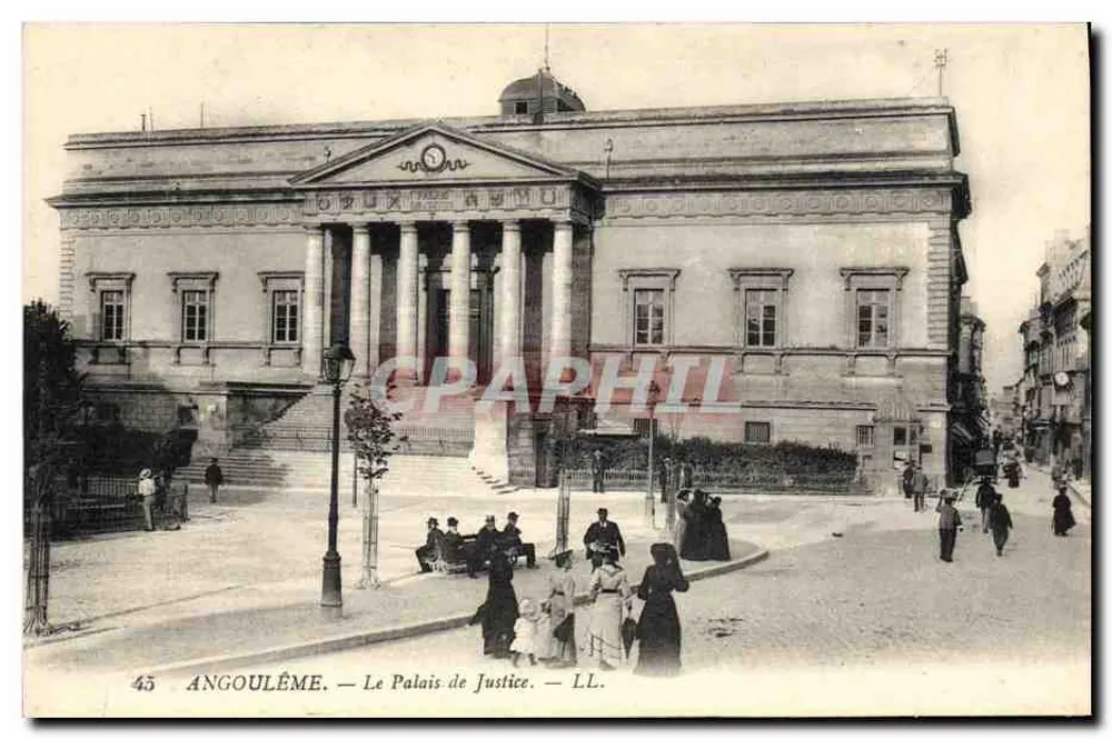 Angoulême — O Palácio de Justiça — LL. - Frente