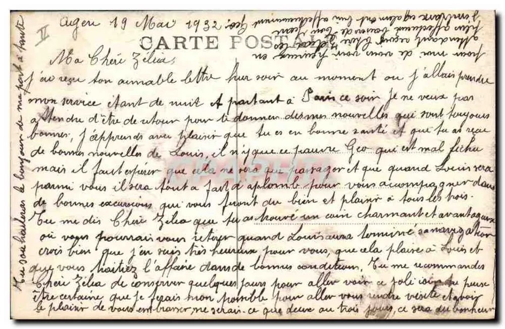AGEN - Palácio de Justiça — Editor A. Chaudruc e Cia, n° 289 - Verso