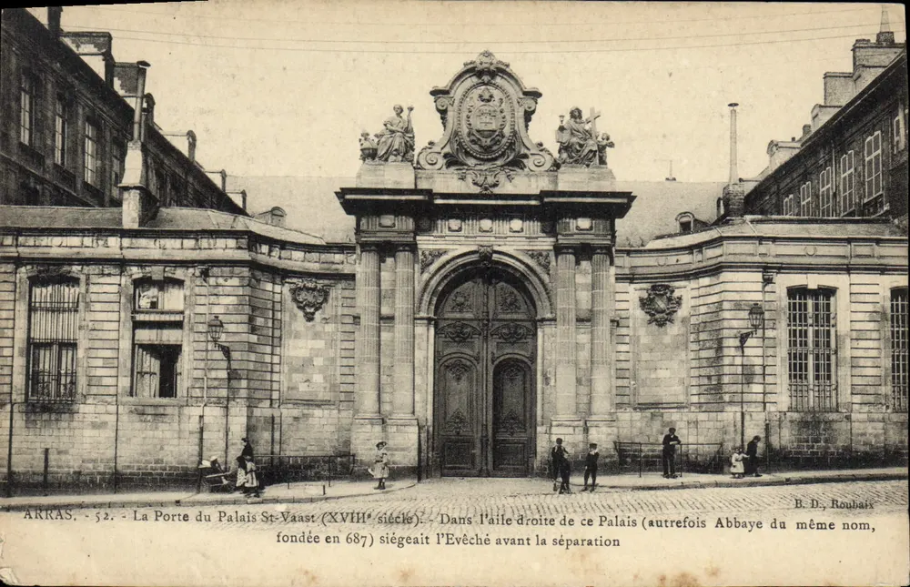 Arras - Das Tor des Palastes St-Vaast (18. Jahrhundert) — Verlag B.D. Roubaix, Nr. 52 - Vorderseite