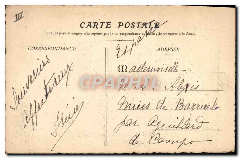 Argentan - Altes Schloss (Justizpalast) - 15. und 16. Jahrhundert — Fotografie E. Marquis, Verlag in Jarge - Rückseite
