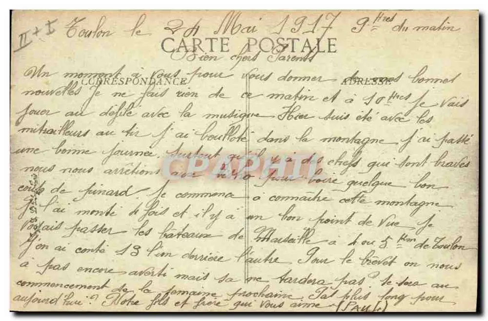 Admiral Charner — Kreuzer-Panzer mit Turm — Marine Nationale — Verlag E.P.D. Nr. 36 - Rückseite