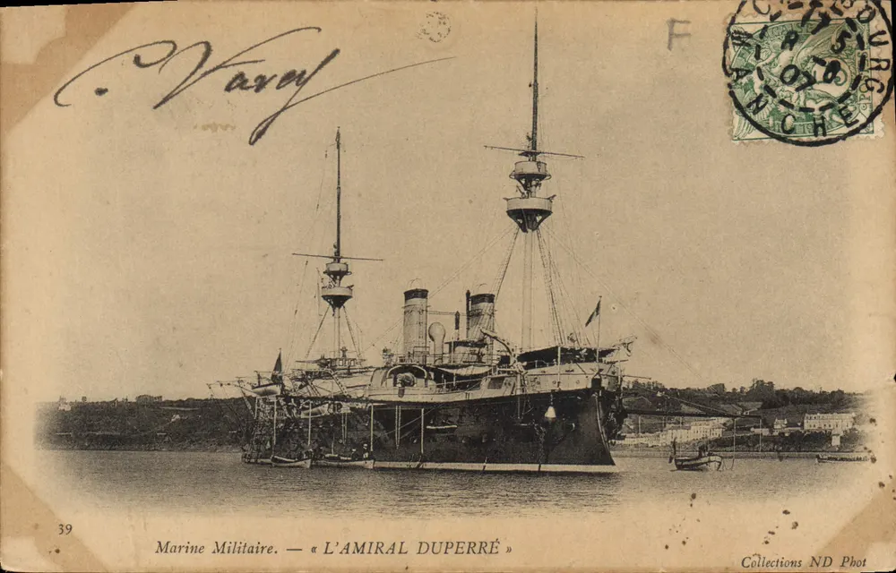O Almirante Duperré — Marinha Militar — Collections ND Phot, n°39 - Frente