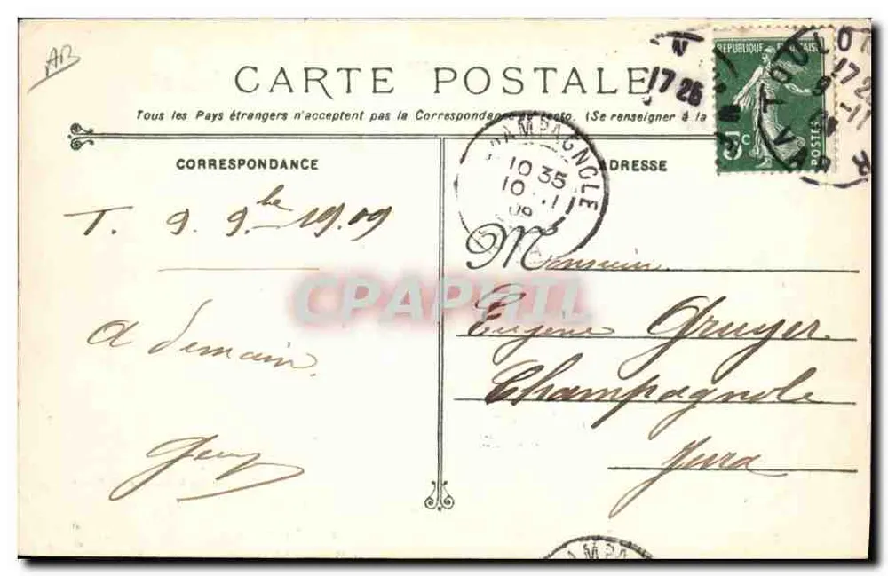 Start einer Torpedowaffe an Bord des Algésiras — Marine Militaire Française, Verlag Maritus Bar, n°67 - Rückseite