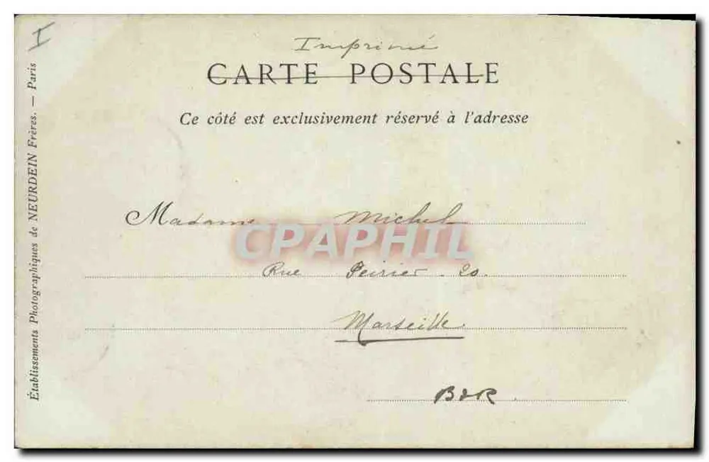 Avranches — Der Gedenkstein Frankreichs und das Untere Präfekturamt — Verlag: Coll. (Serie 38) - Rückseite