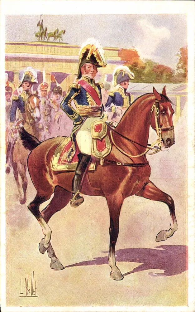 François-Joseph Lefebvre — Divisionsgeneral, Marschall von Frankreich — In Paris gedruckt - Vorderseite