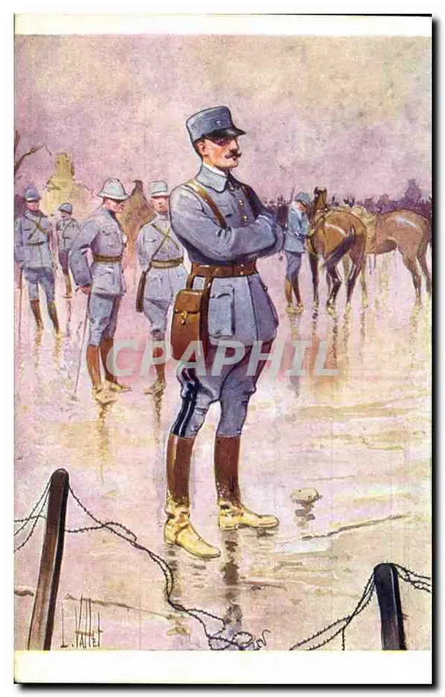 Colonel Henri Micheler — Divisionsgeneral, Kommandant des 5. Armee-Korps — Verlag L. Valllet - Vorderseite