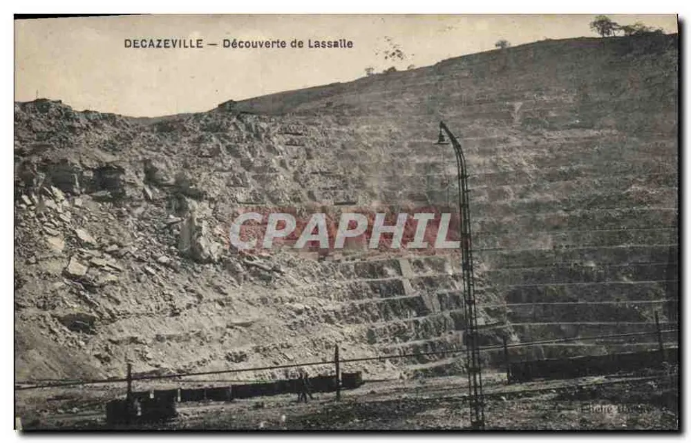 Decazeville — Descoberta de Lassaille — Editor impressor não visível - Frente