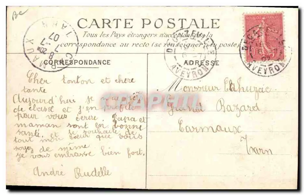 Decazeville — O Plateau — F. Barthé, foto — Decazeville - Verso