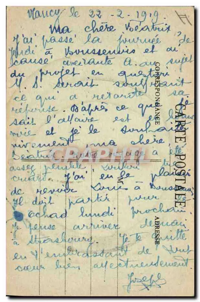 Jarville - Die Meurthe und der Crassier — Imprimeries Réunies de Raney, n° 301 - Rückseite