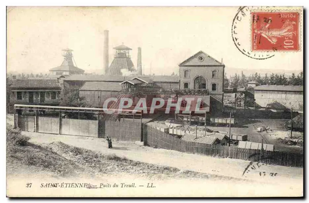 Saint-Étienne — Puits du Treuil — LL. - Frente