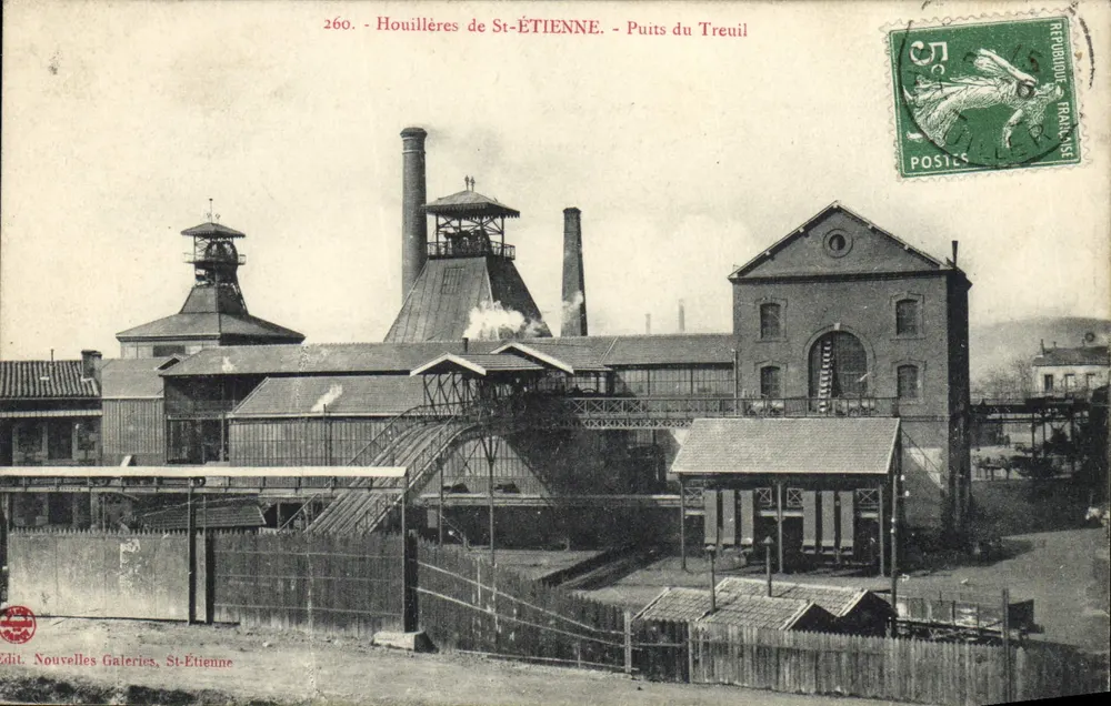 Steinkohlebergwerke von St-ÉTIENNE - Schacht Treuill — Neue Gänge, St-Étiennne, n°260 - Vorderseite