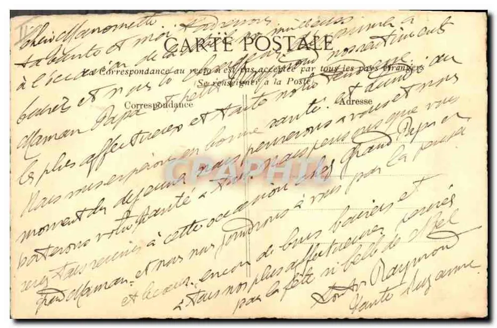 Eibe — Aquarellzeichnung — 1911 - Rückseite