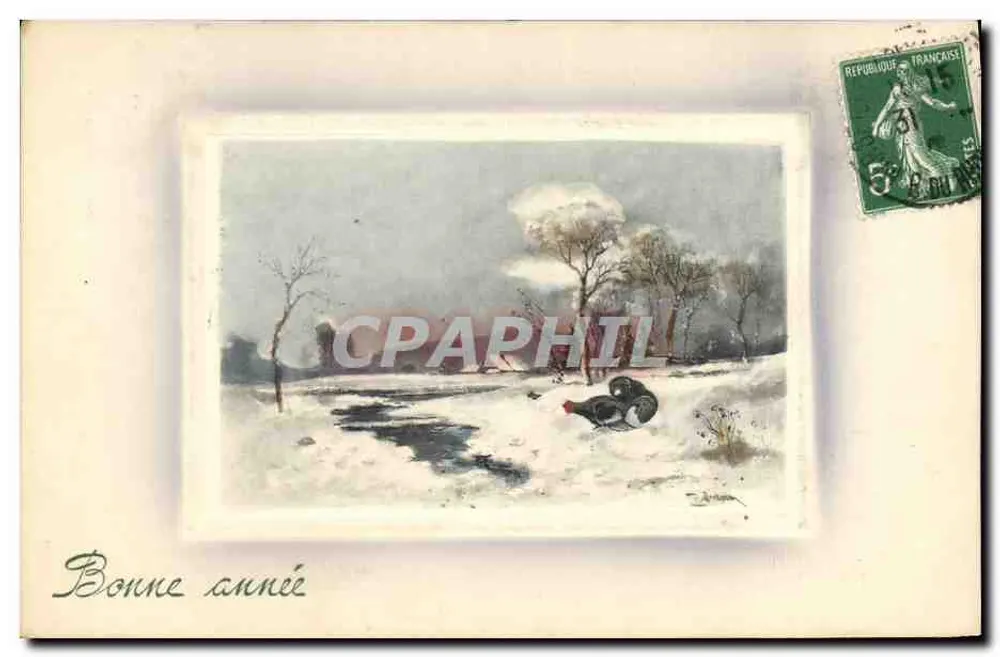 Winterlandschaft — Frohe Weihnachten — V.K. Wien 5063 - Vorderseite