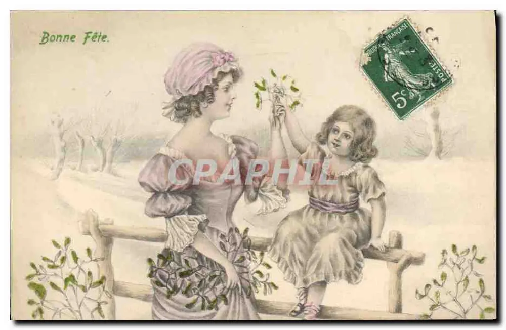 Fête — Bonne Fête — Verlag V.K. Wien, Nr. 5015 - Vorderseite