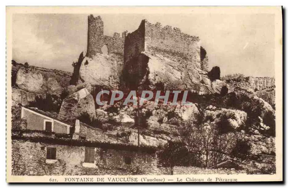 Fontaine de Vaucluse — Schloss von Petrarch - Vorderseite