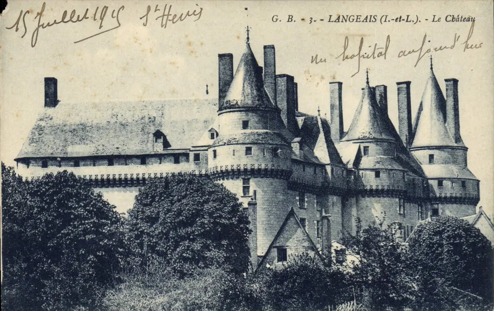 Langeais (Loir-et-Cher) — O Castelo — G.B. n°3 - Frente