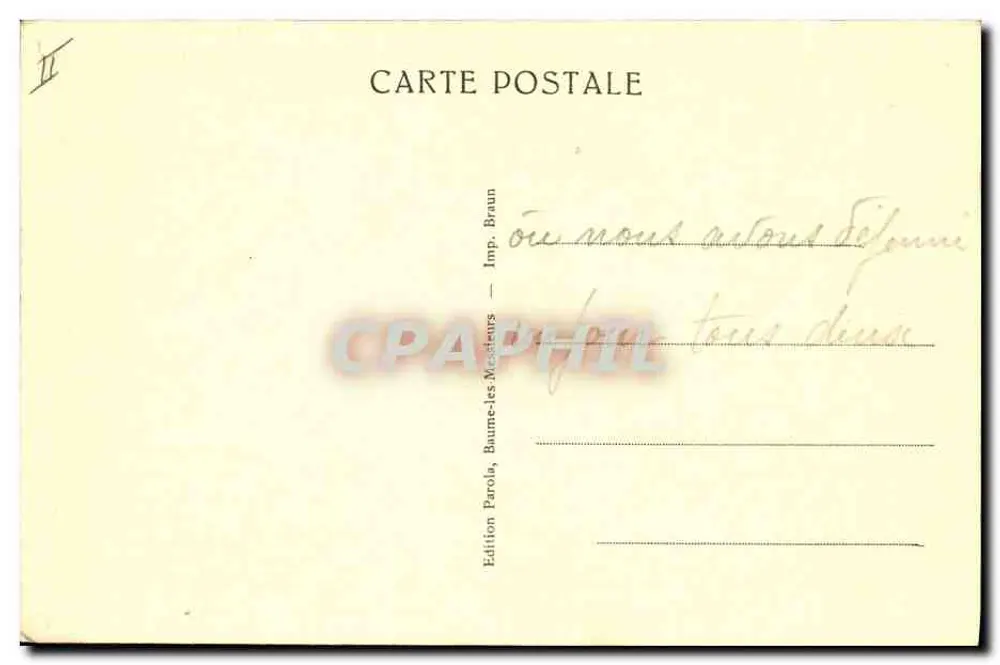 Baume-les-Messieurs — Hotel des Grottes — Jura - Rückseite