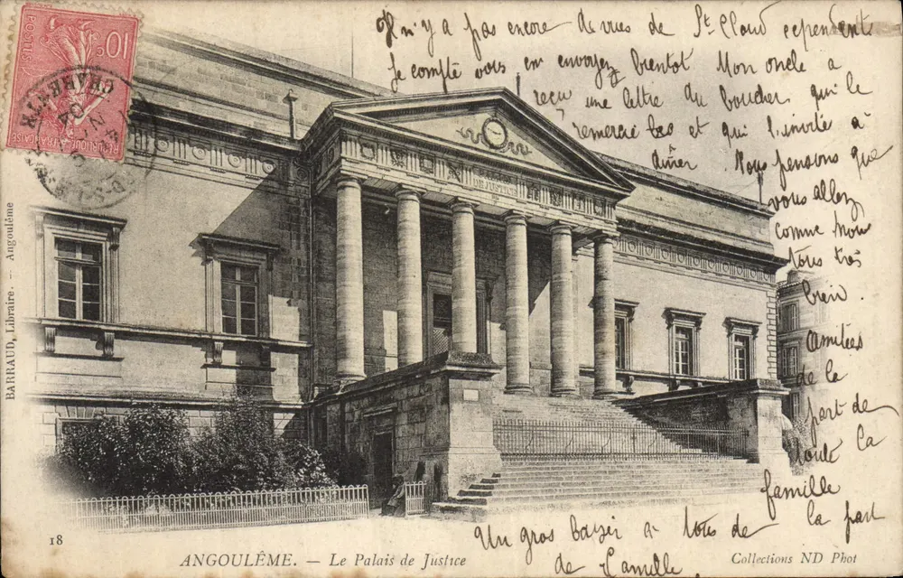 Angoulême — Het Paleis van Justitie — Librairie Barrau - Voorkant