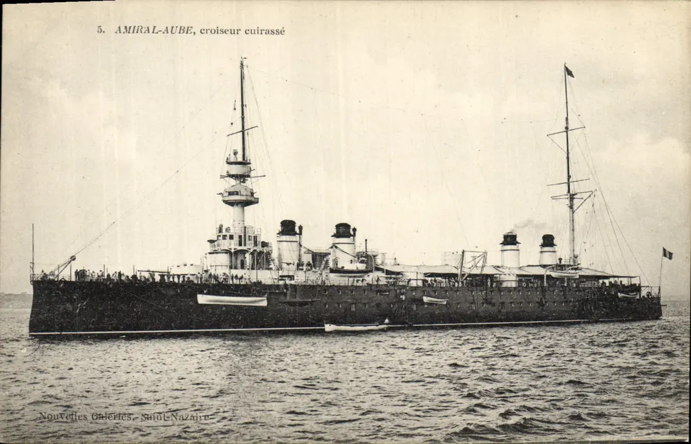 Amiral-Aube, Panzerschiff — Nouvelles Galeries, Saint-Nazaire - Vorderseite