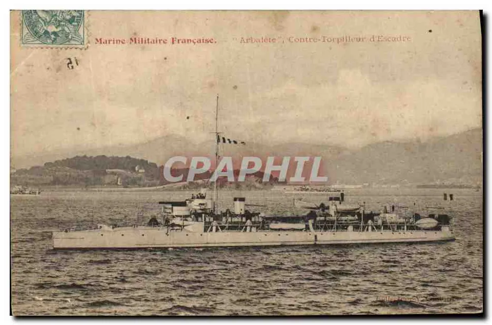 Arbalette — Flottentorpedoboot — Französische Marine - Vorderseite
