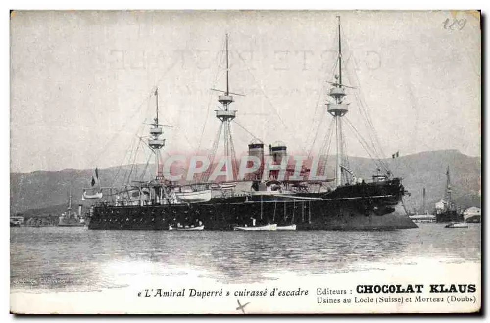Der Admiral Duperré — Schlachtschiff — Éditeurs : CHOCOLAT KLAUS - Vorderseite