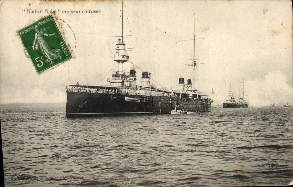Kreuzer mit Panzerung Admiral Bube — B. H. Dugues et Cie, Nantes - Vorderseite
