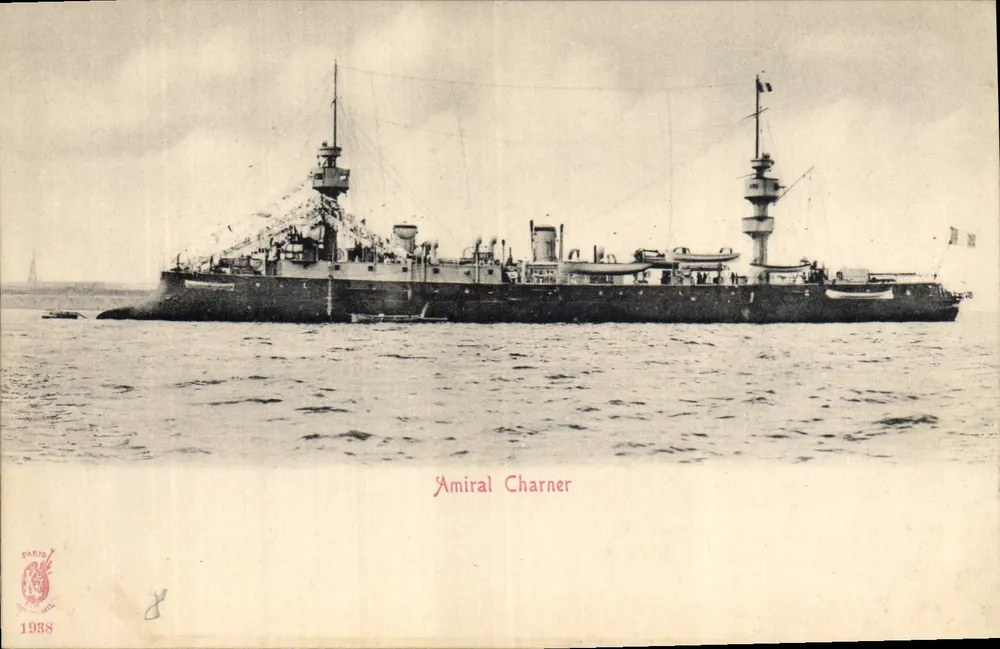 Amiral Charner — Navio de guerra — Paris, 1938 - Frente
