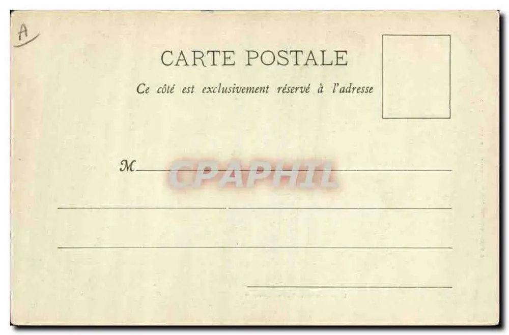 Der Admiral Tréhouart — Kriegsschiff — Phototypie von A. Bargere et Cie, Nancy - Rückseite