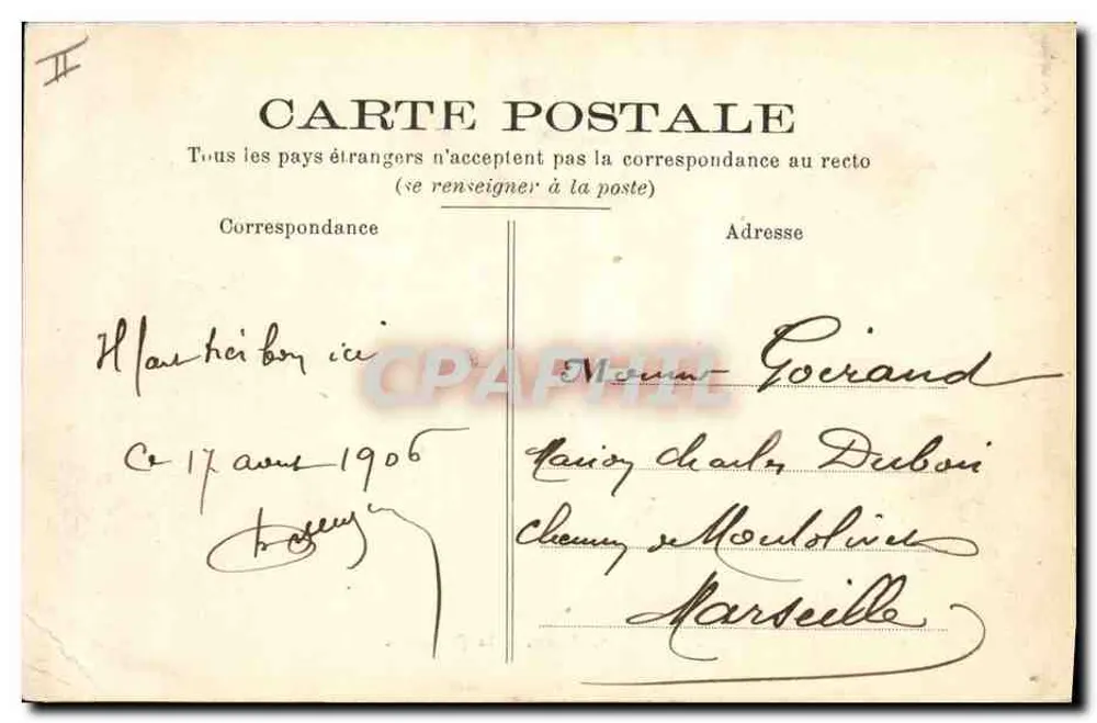 Agen — A Prefeitura — Puototype Perret, Agen - Verso
