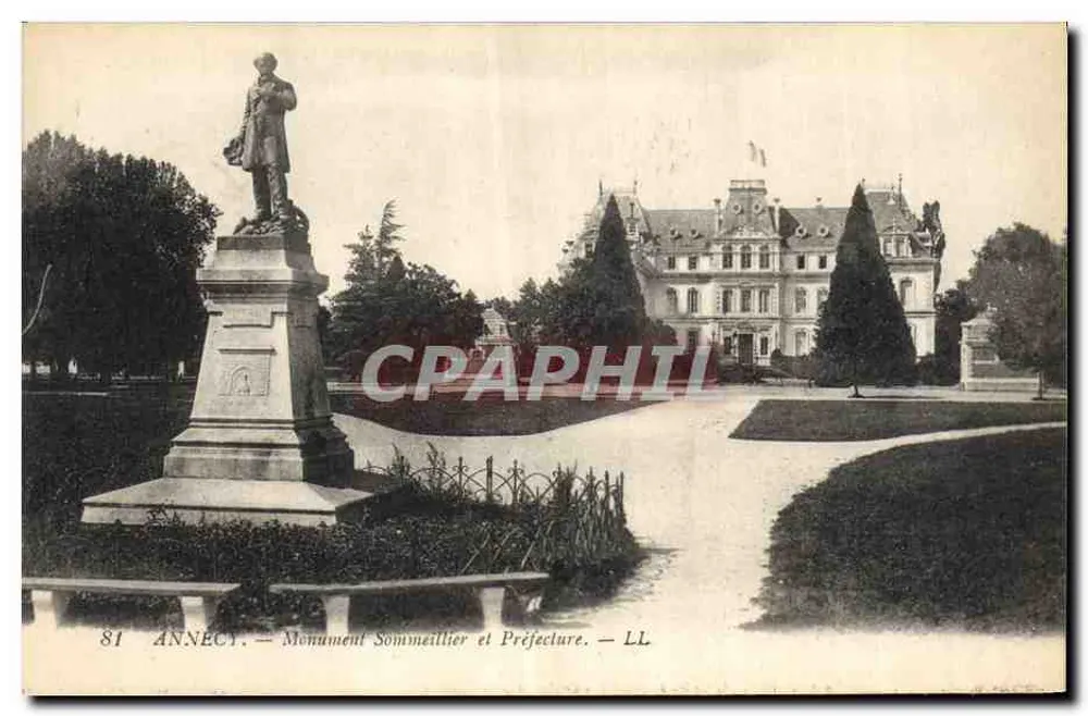 Annecy — Monument Sommeillier e Prefeitura — LL - Frente