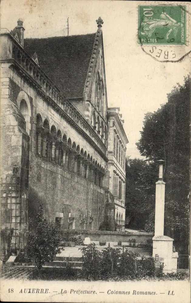 Auxerre — Prefektura — Kolumny rzymskie — LL - Awers