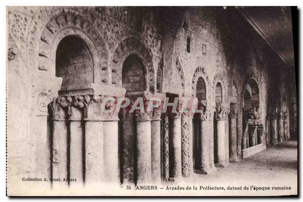 Angers — Arcaden der Präfektur, aus der römischen Zeit — Sammlung A. Brueil, n°35 - Vorderseite