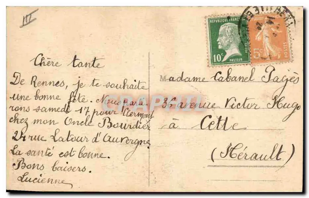 Um velho corajoso — Coleção Laurent-Nel, Rennes — n° 3641 - Verso