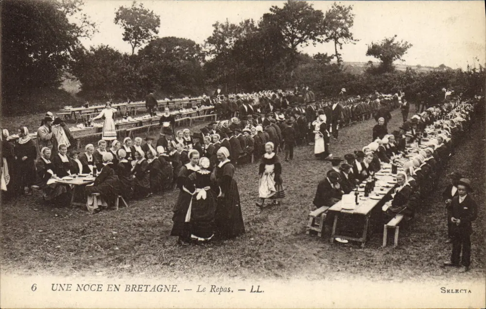 Uma Noiva na Bretanha — O Jantar — LL. — Selecta - Frente