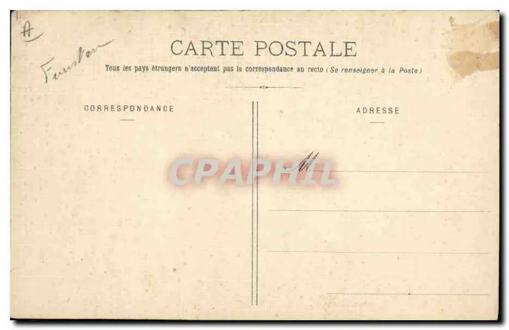 Junge Mädchen aus Rosporden und Quimperlé — Sammlung H. Laurent, Port-Louis — n° 2222 - Rückseite