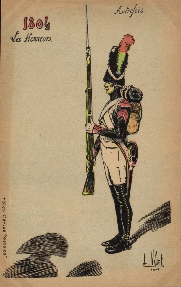 Soldat in Uniform — 1804 — Les Honneurs — L. Vallet - Vorderseite