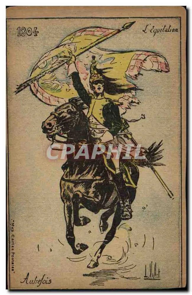 Reiten — 1804 — Einst — Verlag: 'Mes Contes Postaux' - Vorderseite