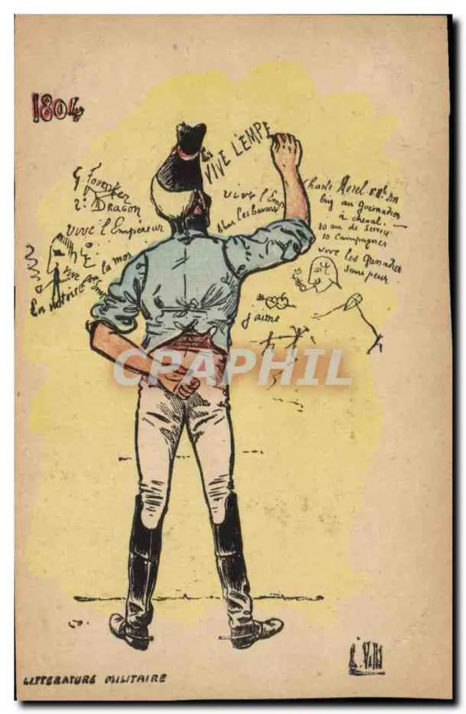 Soldado militar — 1804 — Literatura Militar - Frente