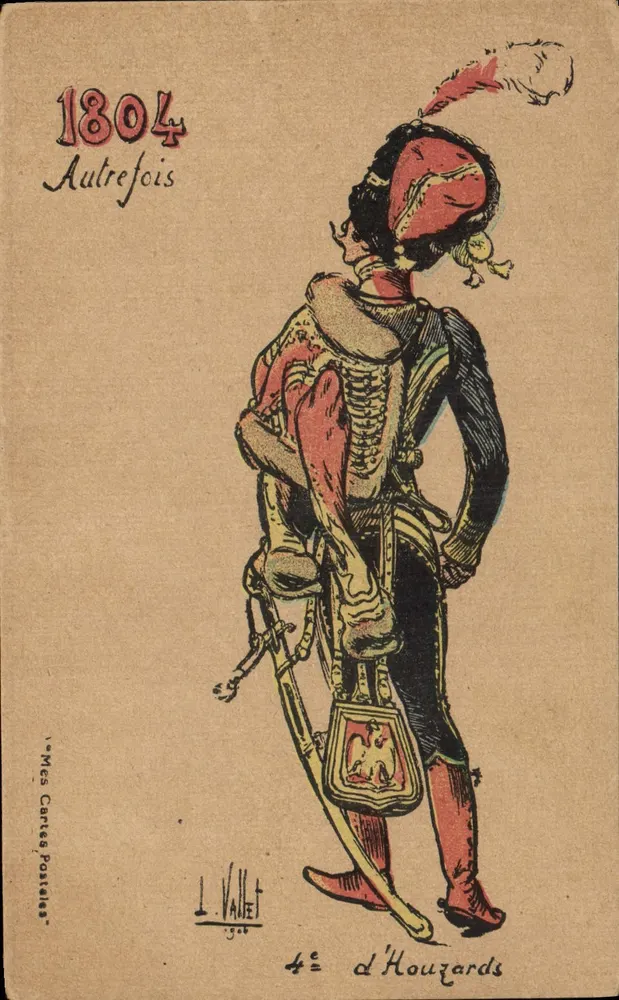 Husaren-Soldat — 1804 — L. Vallet — 4. Husaren - Vorderseite