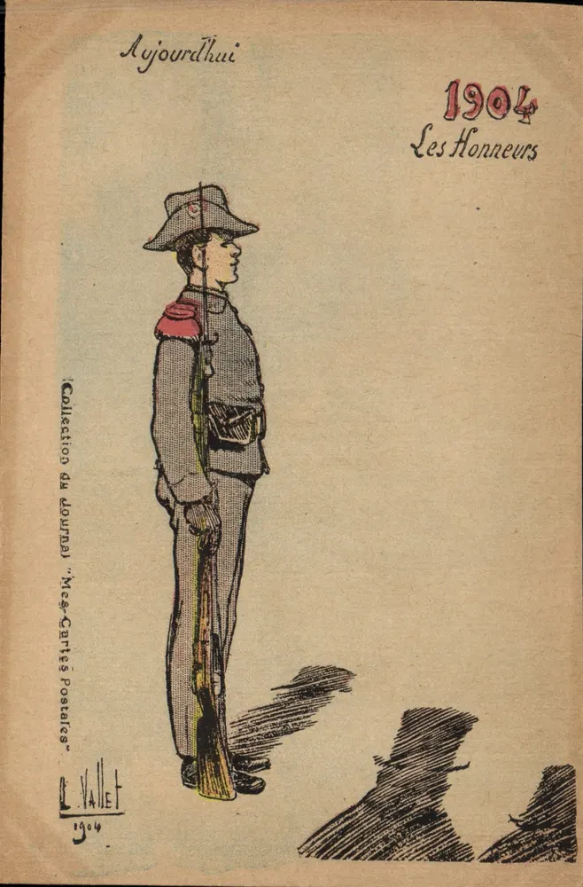 Soldat in Ehrenuniform — 1904 — Sammlung der Zeitschrift 'Aujourd'hui' und L. Vallet - Vorderseite