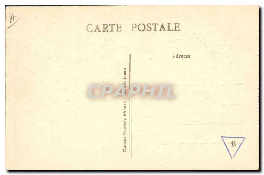 Bergarbeiter in einer Galerie — Bergarbeiter-Serie, Nr. 6 — Éditions Fauchon, Pétithuse - Rückseite