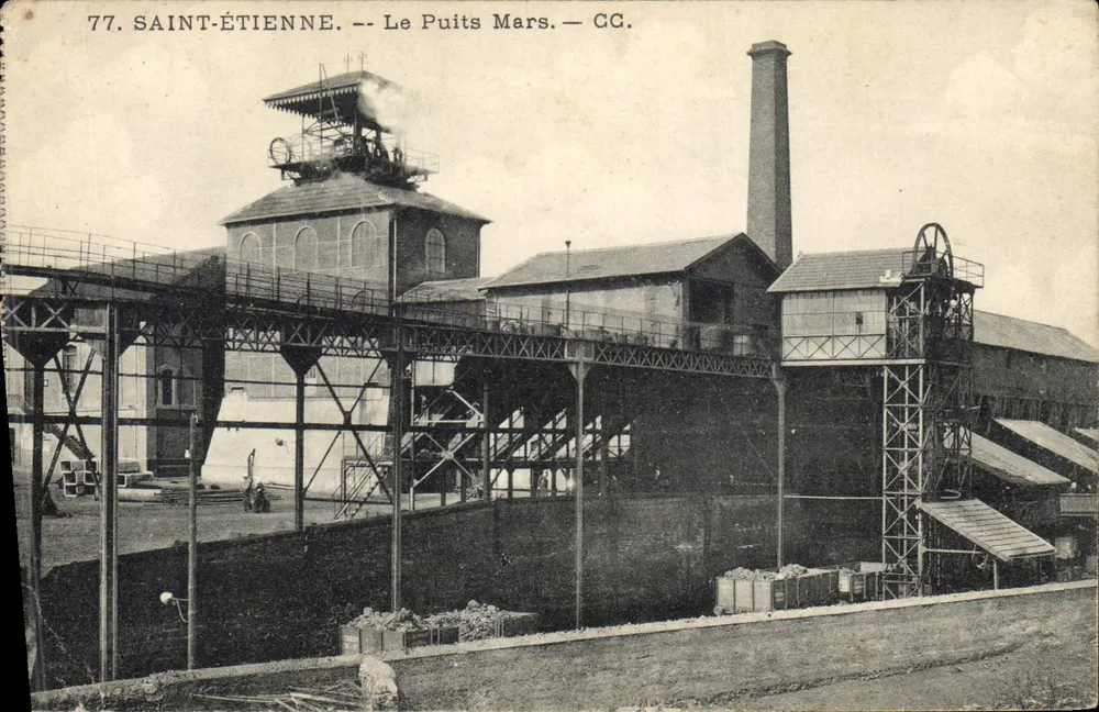 Saint-Étienne — Le Puits Mars — CG. — Éditeur CG. — N° 77 - Voorkant