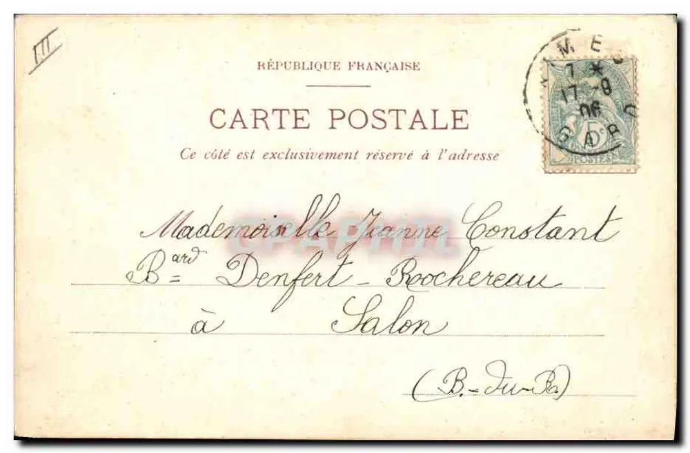 Fisch — Pansée — A. DELAYE - Rückseite
