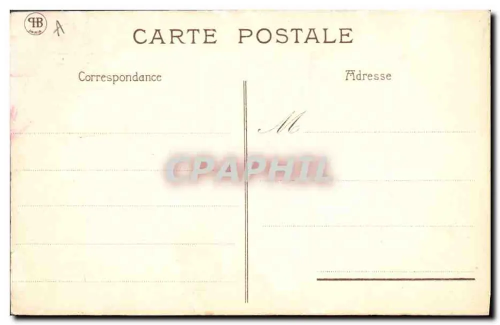Cyclamen und Violettenblüten — Verlag PB Paris - Rückseite