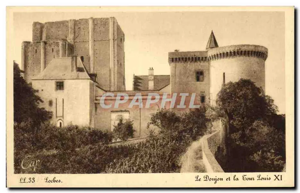 Der Bergfried und die Turm von Louis XI — Locches — Cap - Vorderseite